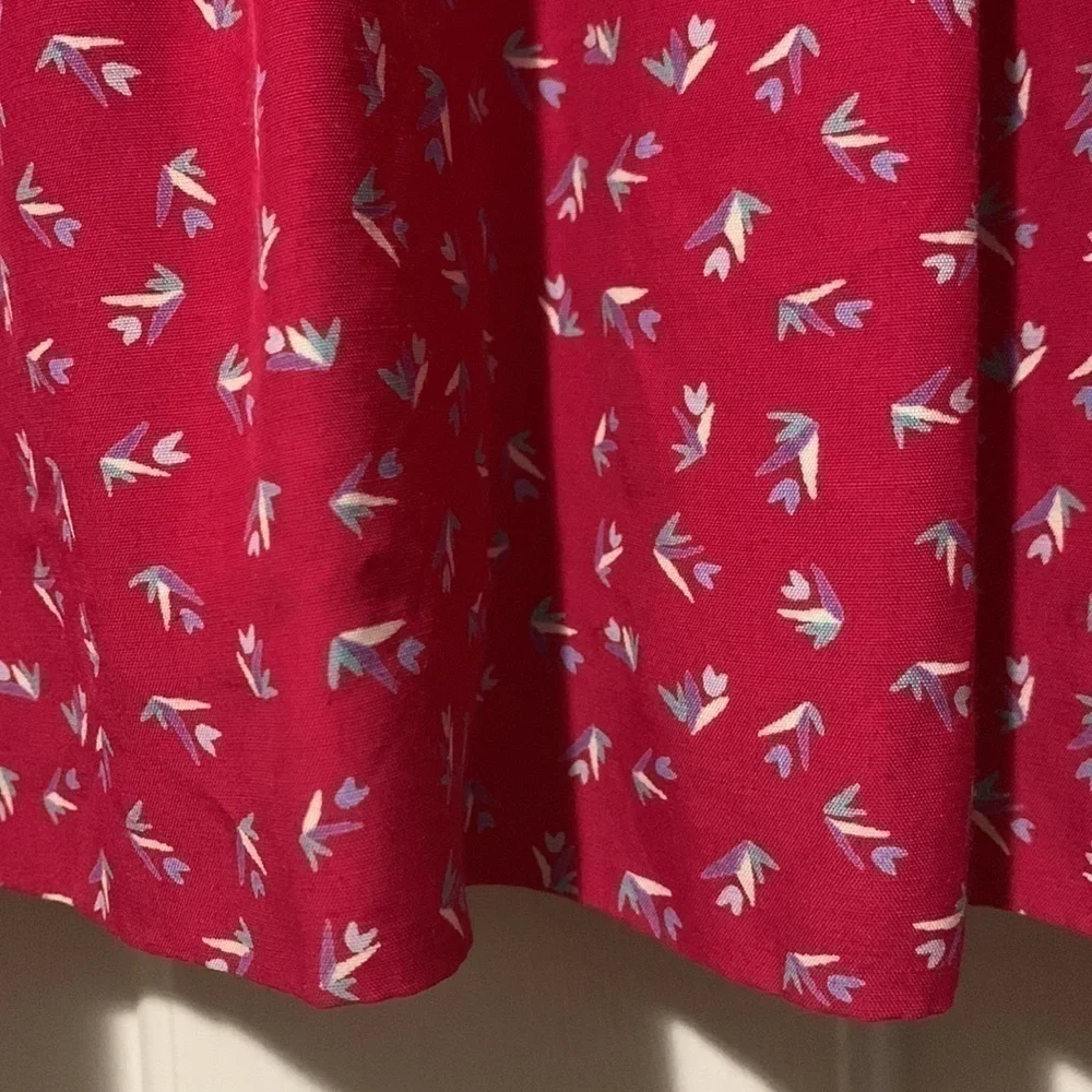 Vintage Karin Stevens by Steven Stoller pink floral dress - Picture 6 of 16